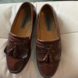Johnston & Murphy Tassel Brown Loafers Mens Sz 11W